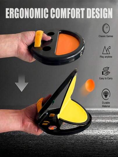1/2pcs Hand-Catch/Throw/Grab Reaction Training Device, Indoor Parent-Child Interactive Ping Pong Training Equipment