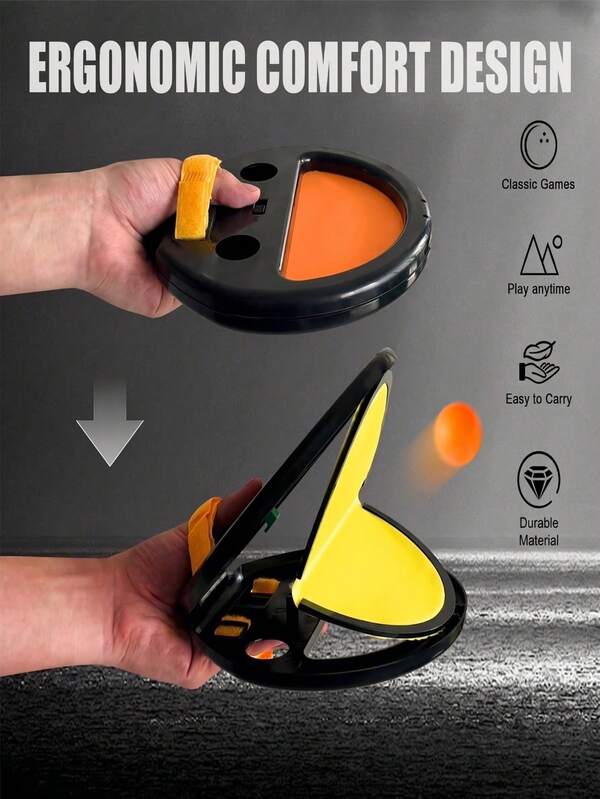 1/2 pièces Appareil d'entraînement de réaction de capture/lancer/saisie à la main, équipement d'entraînement de ping-pong interactif parent-enfant en intérieur
