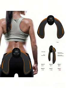 AXH Buttocks Massager, Smart Butt Lifting Device, Slouchy Glute Trainer, Battery Powered - Black - View 6