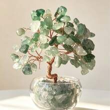 2026 New 2D Flat Printed Small Acrylic Green Crystal Tree Decor, Christmas Table Decoration Gift, Home Decor, Kitchen Decor, Room Decor, Party Decor, Decorative Craft, Desk Decor, Dining Table Decor - 1PC - View 1