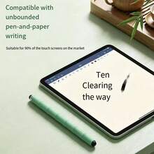 Creative Bamboo Capacitive Pen For Mobile Phones, Tablets, And General Drawing And Handwriting Use. Touch Pen For General Writing. - Green - View 5