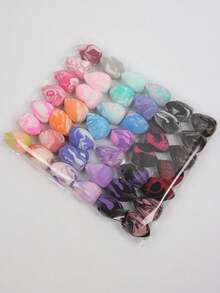 3/5/10/15/20/30/50pcs Makeup Sponges, Random Colors And Shapes, Powder, Cream And Liquid Foundation, Latex-Free, Suitable For Wet And Dry Use, Suitable For All Skin Types - Multicolor - View 8
