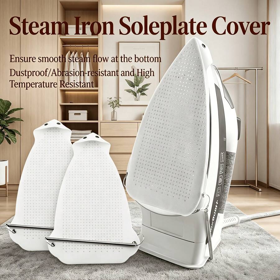 2pcs/Set (1 Ironing Pad + 1 Hook) Multi-Functional Home Ironing Pad, Heat-Resistant Bottom Plate Protection Pad, Suitable For All Irons, Easy To Clean, Easy To Install, Suitable For Ironing Delicate Clothes, Durable Ironing Accessory - Multicolor - View 1