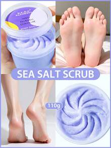 Salt Body & Foot Scrub - Moisturizing And Exfoliating Body, Hand, Foot Scrub -Removes Dead Skin & Smooths Rough Skin - Great Gifts For Women & Men - Lavender - View 7