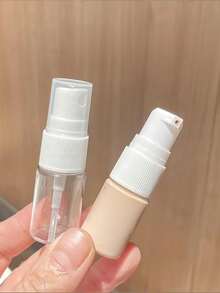 Refillable Plastic Pump Lotion Dispenser Bottle With Nozzle Includes A Funnel, Portable Travel Cosmetic Container For Essence Foundation Moisturizer, Skincare Sample Testing Storage Bottle,Small Travel Accessory Container - Multicolor - View 2