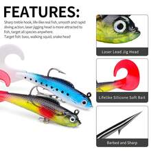 Freshwater Fishing Lure Set, Bass Trout Salmon Fishing Accessories, Includes Spoon Lures And Soft Plastic Worm Lures In Tackle Box, Fishing Gift - Set - View 8