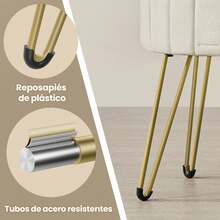 Taburetes de tocador - Gris - Ver 4