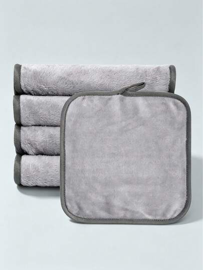 MAANGE 5 piezas de toallitas cuadradas para desmaquillar, suaves y amigables con la piel, uso en seco y húmedo, convenientes de llevar, adecuadas para viajes, maquillaje, decoración de la habitación, tocador, viajes, dormitorio, accesorios de maquillaje, borla de polvo, esponja de maquillaje, borla de polvo, esponja de maquillaje, asequibles, regalo de Navidad, cosméticos, herramientas de maquillaje, golosinas asequibles, regalo, regalo para mujeres, regalo de Navidad