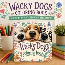 1pc Funny Dog Coloring Book, 24 Pages Of Amusing Cartoon Patterns, Designed For Coloring Enthusiasts, Relaxing And Soothing, Emotional Healing, Perfect Gift Choice For Family Gatherings, Birthdays, Holiday Parties For Family And Friends. Must-Have For Dog Lovers, Parent-Child Interactive Picture Book, Pet Drawing Book - Dog Coloring Book - View 6