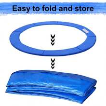 Blue Replacement Trampoline Spring Surround Pad, Foam Edge Protection Cover, Universal Trampoline Accessories Fit 12ft Trampoline Frame - Blue Colour - View 3