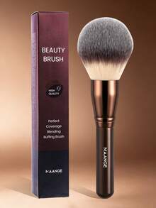 MAANGE 1 buah Kuas Bedak Profesional, Kuas Makeup Besar, Lembut, dan Padat, Kuas Makeup Campuran, Alat Kecantikan, Hadiah - Coklat - View 3