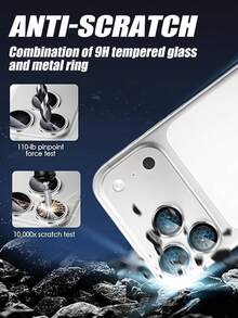 Navigator 9PCS,Silver Eagle Eye Lens Protector Film,Anti-Scratch Anti-Fall,No Bubbles,Easy Installation,Advanced Adhesive,Not Easy To Fall Off,Compatible With Phone Case,Compatible With IPhone UItra/18 Promax/18 Pro/18/17E/17 Promax/16 Promax/15 Promax/14 Promax/13 Promax/12 Promax/11 Promax/17 Pro/16 Pro/15/14/13/12/11 - Silver - View 4