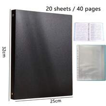 A4 Detachable Music Score Folder, Waterproof Loose-Leaf Binder With Removable Transparent Inner Pages, Piano Sheet Music File Organizer Storage Box, Suitable For Music Scores And Paper Storage - Removable Folder - View 5
