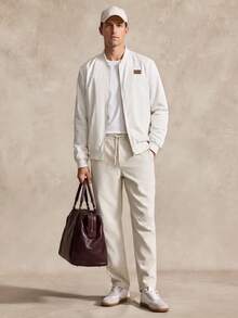 Courvante Men's Casual Versatile Jacket For Spring And Autumn Long Sleeve Fall/Winter Warm Daily Commute Business - White - View 2