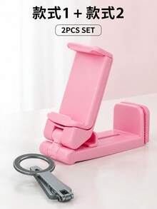 Multifunctional Foldable Phone Stand 360 Degree Rotation Anti-Slip Creative Portable Slouchy Bracket Essential For Flight Travel Experts Stable And Durable Phone Base Universal For Airplane High-Speed Rail Car Travel Season Back To School Season Graduation Season - Multicolor - View 18