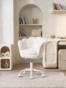 WAHSON OFFICE CHAIRS 1PC Children's Desk Chair Velvet Height Adjustable Petal (Girls) - White - View 10