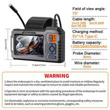 NATFIRE 4.3" HD Industrial Endoscope Camera With Light,Inspection Borescope With IPS Screen, 16.5FT Semi-Rigid Cord, IP67 Waterproof , Ideal For Maintenance & Machine Inspecting Walls, Vents, Automotive Engines, Sewers And Tools,Pipes,Gift For Men - P73 - View 5