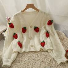 Women Knit Tops - Off-white - View 4