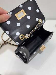 1PC Polka Dot Mini Crossbody Bag, Casual Minimalist Elegant Design, Adjustable Shoulder Strap, Suitable For Daily Outings And Travel, Can Easily Hold Daily Essentials, Fits Various Styles And Occasions - Multicolor - View 7