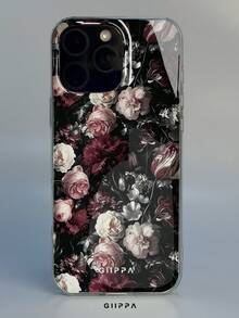 GIIPPA 1件裝玫瑰圖案設計手機殼，適用於Phone 17 Pro Max，相容Phone 16 Pro Max、15 Pro Max、14 Pro Max，韓系高端時尚趣味手機殼，相容11/12/13/14/15/16 Pro Max Plus，優雅設計男女皆宜，送給女友的聖誕節、情人節、復活節、婚禮季與生日完美禮物 - 紅色 - 查看 6