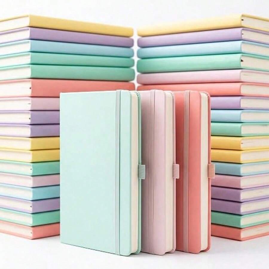 A5/A7/C6 Morandi Notebook, Meeting Notes, Artistic And Fresh Planner, Student Diary, Back To School, Gift - Multicolor - View 1