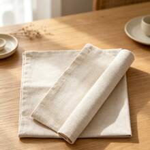 1Pc Beige Simple Nordic Style Decorative Napkin Linen - Beige - View 1