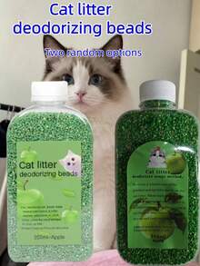 1 Bottle 350ml Cat Litter Deodorizer Beads, Long-Lasting Odor Control For Cat Litter Box, Deodorizer, Cat Supplies, Pet Supplies, Fresh Home Fragrance, Pet Deodorizer, Also Suitable For Other Small Animals (Multiple Scents Available) - Multicolor - View 9