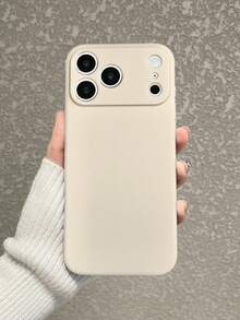 1pc 5 Colors Optional Solid Matte Phone Case Covers Unisex Minimalist All-Match Style Daily Versatile Black Beige Pink Blue Purple TPU Soft Shell Full Coverage Anti-Drop Compatible With IPhone Case,Compatible With IPhone17 /Compatible With IPhone17 Promax/Compatible With IPhone16 /Compatible With IPhone 15 /Compatible With IPhone 14 Pro Max Fast Shipping - Multicolor - View 9