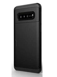 For Galaxy Case, Anti-Drop Two-In-One PC Card Case For Mobile Phone, Suitable Compatible With Apple 17 Promax 17 Pro 17e 16E 15 14 13 12 11 18 Models. 2-In-1 Shock-Proof Mobile Phone Protection Case, With Card Slot And Wallet-Style Design. - Black - View 66