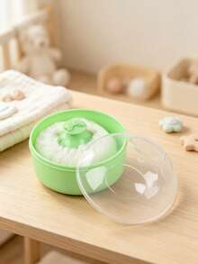 Baby Powder Puff Box With Portable Lid Storage Design, Paired With Soft Powder Puff, Smooth Application, Gentle Care For Delicate Skin, Multiple Colors Available, Suitable For Home And Travel, Providing A Thoughtful Daily Care Experience For Your Baby - Multicolor - View 8