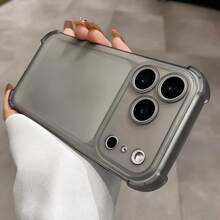 Cute Matte Clear Phone Case Compatible With IPhone 18 Pro Max 17 16 15 14 13 12 Plus Shockproof Protect Cover - Translucent Black - View 6