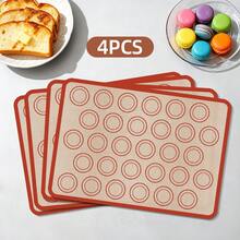 1pc/2pcs/4pcs Macaron Silicone Baking Mat Set, Reusable Non-Stick Baking Mat, Heat-Resistant Silicone Oven Liner, Pastry & Cookie Baking Mat, Perfect For Macarons, Cookies, Pastries, Cakes And Bread, Back To School, Christmas, Thanksgiving - View 15