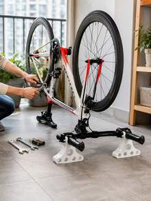 2/1pc Bicycle Inverted Repair Stand, Portable Bicycle Handlebar Support Rack, Non-Slip Bicycle Maintenance Tool, Suitable For Mountain Bikes And Road Bikes, Stable Support For Cleaning, Repair, Adjusting Derailleur And Brakes - Multicolor - View 8