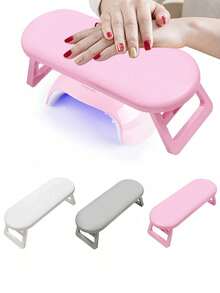 Foldable Plastic Nail Pillow, Minimalist Russian Style Nail Hand Rest, Nail Support Pillow, Portable Nail Salon Hand Rest - Multicolor - View 1