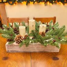 1/10/20pcs Artificial Pine Branches, Faux Pine Needle Foliage, Christmas Greenery Pine Sprigs, Christmas Home Decor, Mixed Color Christmas Tree Branches, DIY Craft Materials, Farmhouse Style - Multicolor - View 5