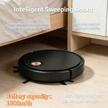 This 3-In-1 Smart Robot Vacuum Integrates Sweeping, Vacuuming, And Mopping Functions Into One Unit. It Supports App And Remote Control Operation, Equipped With A Built-In Water Tank And Anti-Drop Sensors, Suitable For Cleaning Hardwood Floors. - USB Port - View 10