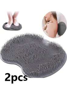 Silicone Foot Massager And Scrubbing Mat, Suitable For Bathroom Use – Can Be Used For Bathing, Back Massage, And Foot Massage. Silicone Non-Slip Mat, Bathroom Floor Mat, Home Bathroom Decor, Autumn Decor, Back To School Decor - A - View 8
