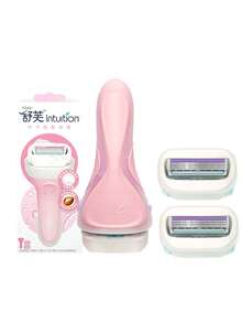 Schick Intuition 進階保濕女用刮鬍刀,含乳木果油與內置保濕皂,深層滋潤乾肌,順滑刮除,附贈刀片,臉部刮鬍刀,除毛刮鬍器 - 中乾肌膚 - 查看 12