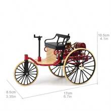 Mini Vintage Alloy Tricycle Model, Classic Retro Decorative Tricycle Ornament, Suitable For Children 3+ And Adults, Room Decor Desktop Bookshelf Collectible Decoration, Ideal Birthday And Holiday Gift - Multicolor - View 9