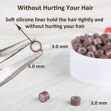 Hair Extension Loop Threader, 10 Pc Dual-Color Pulling Needle Set, Rust-Resistant Styling Tool With Beads Bands, Ideal For Beginner Home DIY Tinsel Feather I-Tip Hair Extension Craft Creation, Halloween - View 5