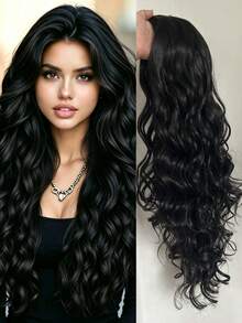 New Fashion Favorite, 26-Inch Long Curly Hair, Rose Net + Two Clips Fixed, Hair Strands Made Of Protein Silk From Synthetic Materials: Looks Natural, Suitable For Parties, Role-Playing And Daily Use - Multicolor - View 14
