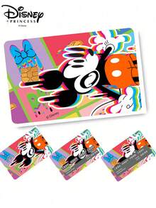 1 Set/4 Buah Stiker Kartu Kredit dan Kartu Debit Disney Mickey Mouse Clubhouse, Mickey & Minnie Mouse, Film Pelindung PVC yang Dapat Dilepas, Anti Kerut, Desain Ultra Tipis, Bebas Gelembung, Cocok untuk Kartu Bank dan Kartu Transportasi, Hadiah Liburan - A - View 2