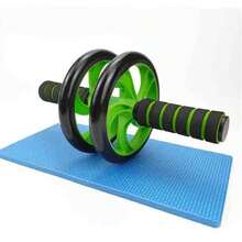 Non-Slip Dual Wheel Ab Roller, Comfortable Handle, Portable Abdominal Exercise Equipment, Suitable For Abdominal And Full Body Core Muscle Training, Unisex Fitness Accessory, Suitable For Home Workout And Gym Use - Multicolor - View 2
