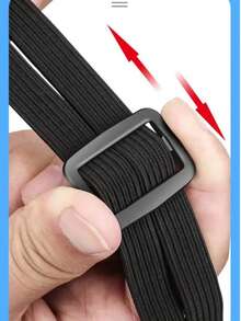 1PC 65CM Bicycle Resistance Band, 3-In-1 Elastic Bungee Cord With Hooks, Adjustable Elastic Rope Luggage Tie Strap, Suitable For Bicycle Electric Bike Rear Cargo Rack Luggage Rack, Perfect Bicycle Accessory. - Multicolor - View 6