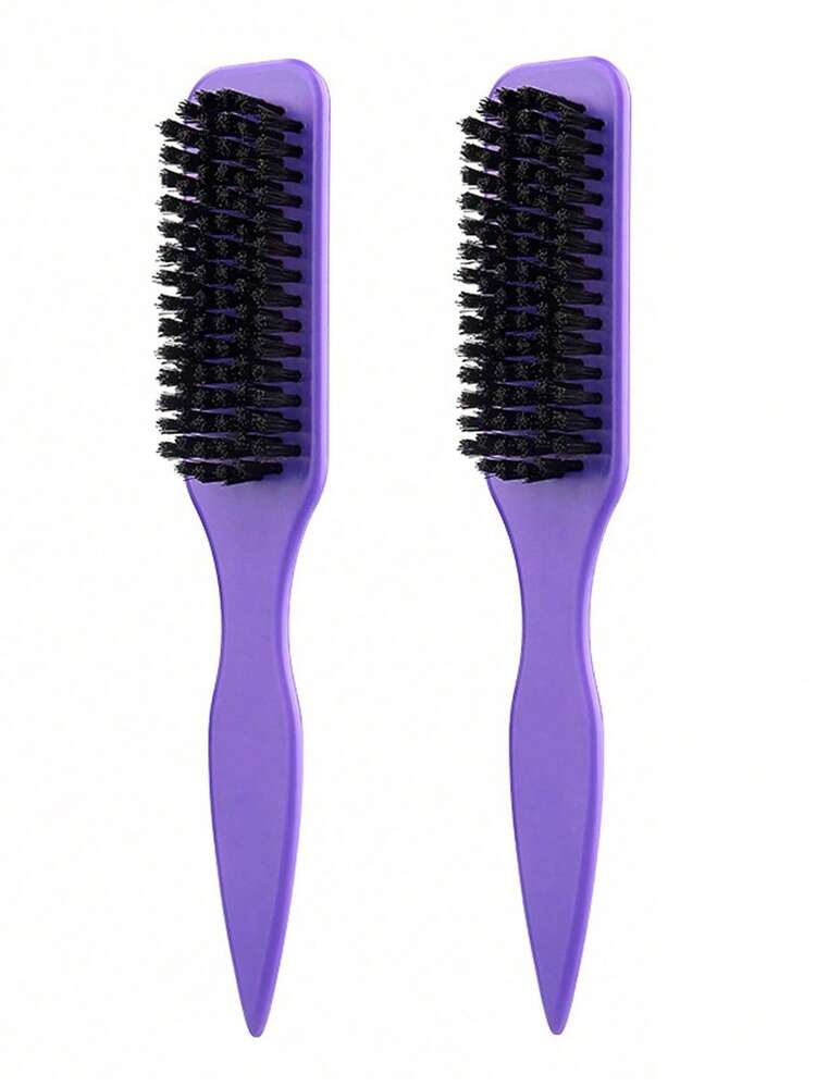 4PCS Men's Oil Hair Beard Brush, Long Handle Cleaning Brush, Straightening Leopard Hair Brush, Back To School, Travel Holiday Essential For Women - Multicolor - View 20