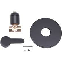 TodaySelling-BTGWall Mount Single Function Shower Faucet Control Valve Bath Mixer Bathroom Water Tap Hot & Cold Single Handle Tub Shower Valve Mixer Kit, Black[A Practical Gift Idea For You] - JZETA39LWDZY8=default - View 5
