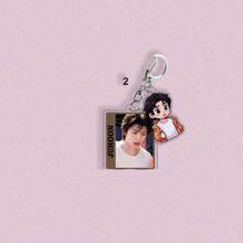 CO RTIS All Members Real Person Q Version Double-Sided Acrylic Keychain, Set Of 5 Designs Corresponding To Keonho, Juhoon, Seonghyeon, James And 5 Members, Real Photo Paired With Cute Q Version Design For Creative Vibe, High-Definition Printing With High Color Fidelity, Thickened Acrylic Material Wear-Resistant Scratch-Resistant And Anti-Yellowing, Metal Lobster Clasp For Easy Opening And Closing, Can Be Hung On Backpack, Keys, Card Holder, Popular Merchandise For HYBE New Boy Group Fans Collection And Support Decoration - Multicolor - View 6