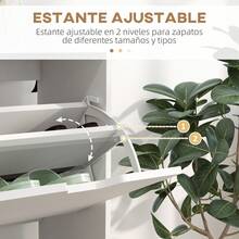 Caja para guardar zapatos - Blanco - Ver 4