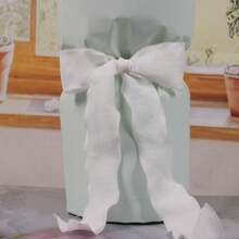 10 Yards/Roll 0.98 Inch Ruffle Lace Pleated Ribbon, Bouquet Cake Packaging Ribbon, DIY Handmade Material, Wedding Birthday Party Gift Decoration Ribbon - A - View 6