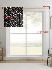 1pc/2pcs Premium Boho Style Embroidered Sheer Curtains For Living Room & Bedroom, Minimalist Line Art Voile Drapes, Fade Resistant Soft Light Blocking Breathable Home Decor, Easy To Install And Maintain - Black - View 57